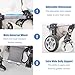 Dog Wheel Chair, Front Back Wheels Dog Mobility Aid Wheelchair Adjustable, Small Medium Large Dogs Leg Brace for Paralysis Injury Doggy, Pet Trolley,L,4 Wheel