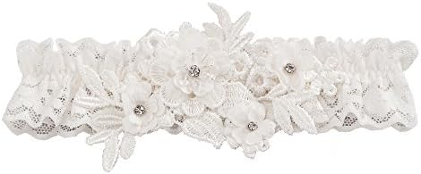 Ivy Lane Design Bridal Garter, One size fits most, Ivory