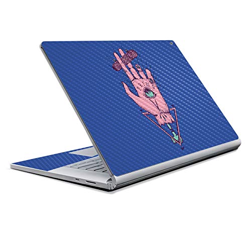 Image of MightySkins Carbon Fiber Skin for Microsoft Surface Book 2 13 inch (2017) - God of Skate,Protective, Durable Textured Carbon Fiber Finish,Easy to Apply, Remove, and Change Styles,