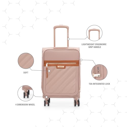 Image of DKNY Sweet Dreams Range Cappuccino 21 inch Cabin Soft Luggage