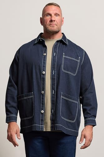BadRhino Big & Tall Chore Denim Shacket - Men's - Plus Size Curve - Image 3