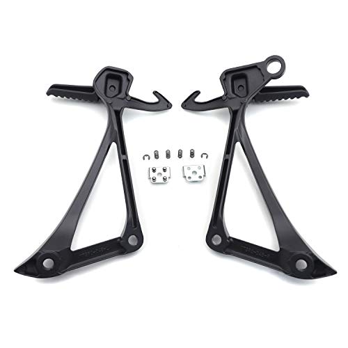 Httmt- Rear Passenger Foot Pegs Footrest Bracket Fit Compatible With Ninja Zx10R 2011-2014 (Color:black) [P/N: Mt390-048-Bk] #TOP4