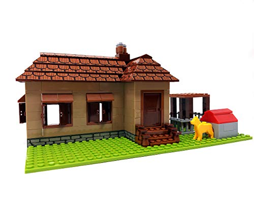 Bausteine Haus, Bungalow, 293 Klemmbausteine, Konstruktionsspielzeug – Bild 8