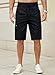 JMIERR Kurze Hosen Herren Baumwolle Cargo Shorts Herren Sommer Freizeithose mit Taschen Schwarz M