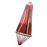 Toyvian Hamaca Antivuelco De Camping Doble De Madera Hamaca Colgante para Dormitorio De Estudiantes Roja para Interior