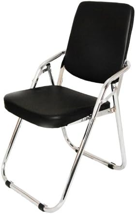 Yi Hai Folding Chair Thick Padded, Metal,Black,Set of One …