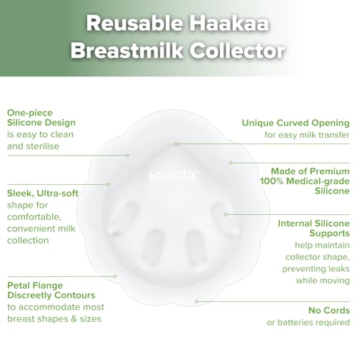 Image of haakaa Petal Soft Passive Silicone Milk Collector for Breastfeeding - 1PC