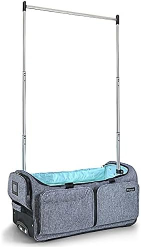 Mavii Garment Rack Duffel-Wheeled 28 Inch Collapsible Bag, Travel Costume Rack Rolling Upright Luggage, Grey 1 Mavii Garment Rack Duffel-Wheeled 28 Inch Collapsible Bag, Travel Costume Rack Rolling Upright Luggage, Grey