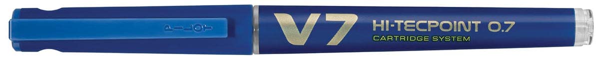 PILOT 40638 Roller V7 Rechargeable écriture moyenne 0,​5 mm niveau encre liquide visible écologique régulateur débit