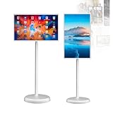 MIAOXIAOLONG 22"/24"/32" Schermo Touch Mobile Smart, Monitor Portatile 1080p/4k, Batteria 8000/11000/15000mAh, 6+128GB/8+128GB, Rotazione 360°, Telecomando, Fotocamera 13MP 22''-8+128GB