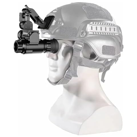 Digital Night Vision Goggles Monocular for Adults, Helmet Mounted HD Night Vision Scope with Photo and Video Shooting, NVG Visual Distance 200M for Hunting, Camping, Surveillance Cover