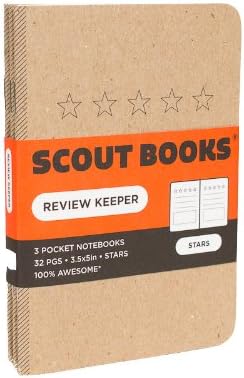 Scout Books Review Keeper Notebook 3 Pack (3.5" x 5")