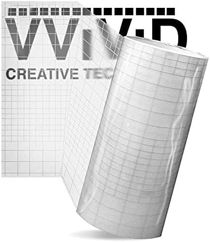 VViViD High Gloss Clear Vinyl Transfer Paper Self-Adhesive Roll W/Grid Backing 12 Inches x 7 Feet 3 Mil image 4