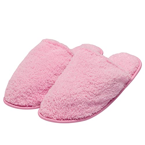 Pantufa Chinelo Tradicional Eco Sola Ante Derrapante 100% Poliéster (39/40, Rosa)