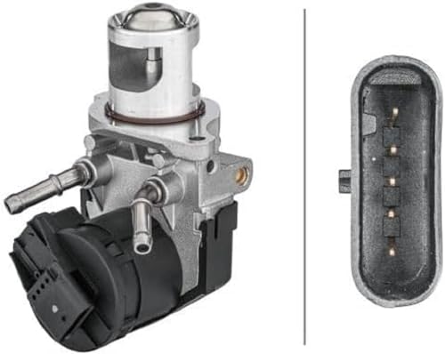 Hella 6Nu 014 864-681 Valvola Ricircolo Gas Scarico-Egr, Elettrico, 5A... Poli, Con Guarnizione