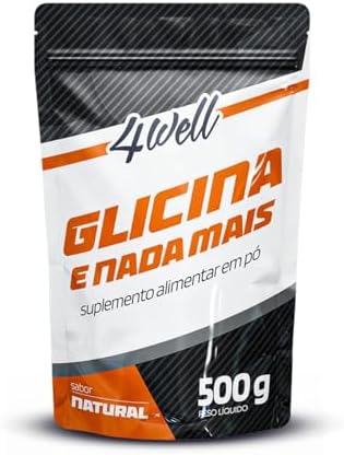 Glicina em Pó 500g Sabor Natural 4well