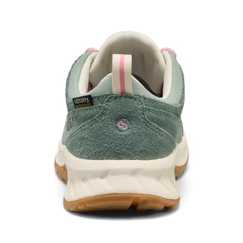 KEEN Unisex-Child Hightrail Low Height Durable Lightweight Breathable Waterproof Hiking Shoes, Lily Pad/Cashmere Rose, 10
