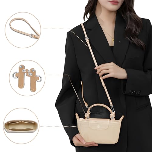 Organiseur de sac en feutre compatible avec sac Longchamp mini - 4