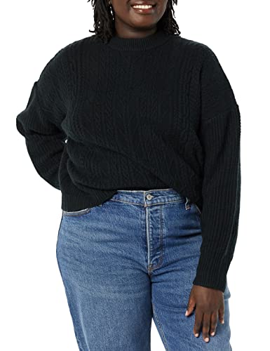 Image of Amazon Essentials Women's Soft-Touch Modern Cable Crewneck Sweater (Available in Plus Size)