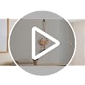 Image of Aakriti Art Creations Pink Cat Wind Chime with Metal Bell | Handmade Wooden & Metal Wind Chime | Matte Decorative Wind Chimes for Balcony, Garden & Home, Living Room & Gifting