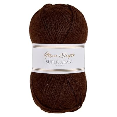 Utopia Crafts Super Aran - Ovillo de lana para tejer y ganchillo, 100 g (Espresso Glow) | Ya disponible en tu tienda friki favorita! En mundofriki.es! Utopia Crafts Super Aran - Ovillo de lana para tejer y ganchillo, 100 g (Espresso Glow) | Ya disponible en tu tienda friki favorita! En mundofriki.es!