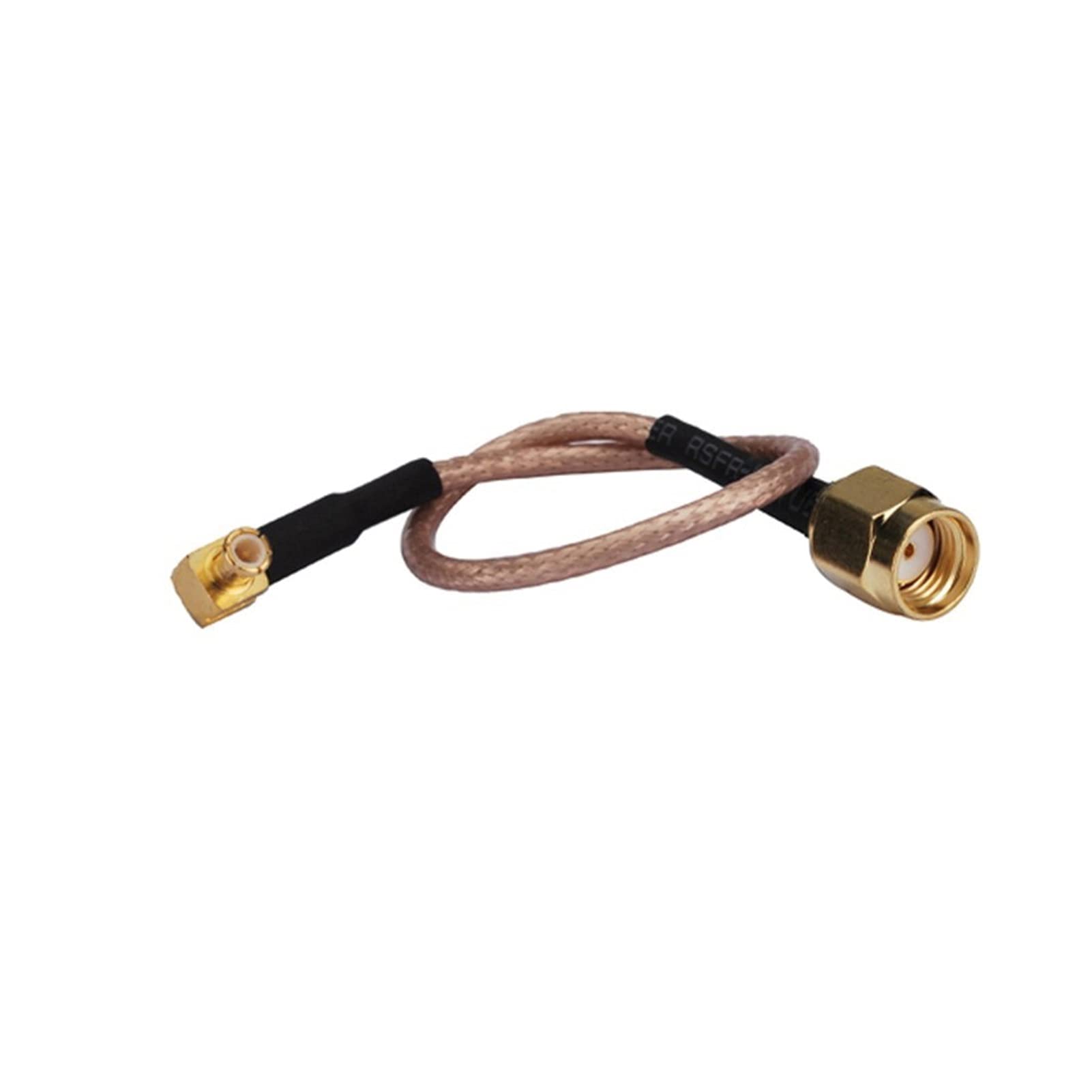 MCX Prise mâle à angle droit vers RP SMA mâle à sertir droit coaxial Pigtail connecteur adaptateur RG316/RG316D/RG178/RG174 (couleur : 1 m, taille : RG316D)