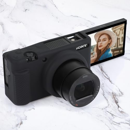 Funda de silicona para cámara Sony ZV-1F negra miniatura 3