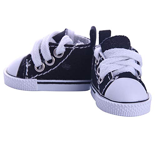 BSTCAR Puppenschuhe 5,5CM Mini Schuhe Klassische Sehr Klein Canvas Schuhe Stoff Schuhe Fingerspielzeug Puppen, Kind-Geschenk-Spielzeug