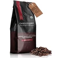 Cardiology Coffee – Whole Bean Coffee – USDA Certified Organic, Mold Free 12oz Premium Medium Roast Organic Coffee Beans with Antioxidant Benefits – Perfect for Heart Healthy Lifestyle