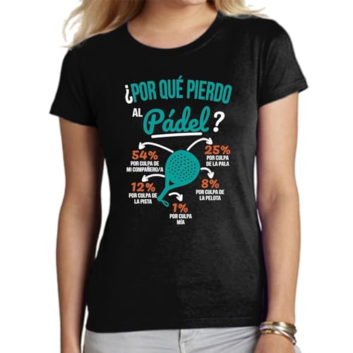 Imagen de the Fan Tee Camiseta de Adulto de Mujer Deportes Padel Divertida Regalo 007 S