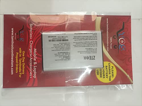 Tos-RIVIERA ZTE Mf90 4 g Hotspot Battery Suitable for Airtel ZTE MF90, MF90C, MF91, MF91D, Li3723T42P3h704572 , IDEA ZTE MF90, MF90C, MF91, MF91D, Li3723T42P3h704572