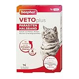 BEAPHAR - VETOplus Parasiten Halsband Für Katzen Ab 12 Wochen - Bis Zu 4 Monate Wirksam Gegen Flöhe, Zecken, Mücken Und Herbstgrasmilben - Weiß, 35 cm