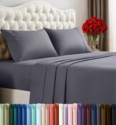 Utopia Bedding Queen Sheet Set – 4 Piece Bed Sheets...