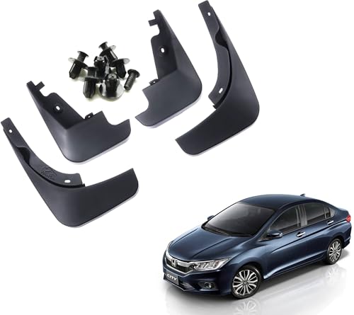 Image of WolkomHome Mud Flap Compatible with City 2017 - Durable Splash Guards for Car Exterior Protection