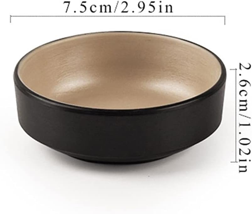 Dipping Bowls Japanese Style Melamine Plastic Sauce Dish Mini Side Seasoning Dish Condiment Dishes Sushi Soy Dipping Bowl Snack Serving Dishes for Kitchen Home