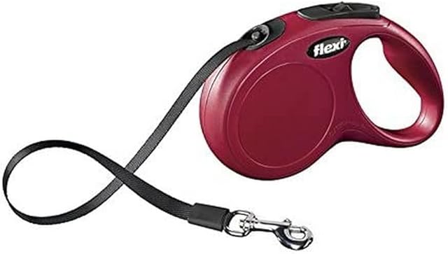 flexi Roll-Line New Classic M pasek 5 m czerwony dla psów do maks. 25 kg