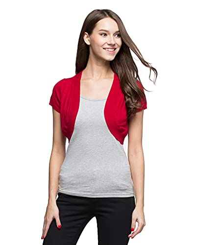 Image of Sofishie Trendy Short Sleeve Shrug Open Cardigan
