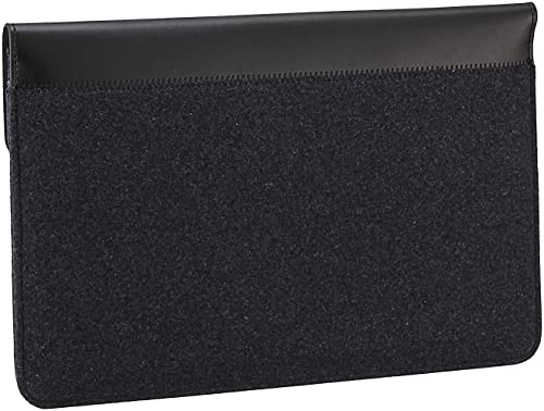 Lenovo Yoga Laptop Sleeve For 14-Inch Computer, Leather And Wool Felt, Magnetic Closure, Accessory Pocket, Gx40X02932, Black #TOP3