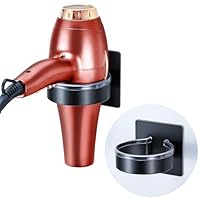 YYBO Fönhalter Ohne Bohren, Föhnhalter Schwarz, Föhn Halterung Haartrocknerhalter, Föhnhalter Wand Ohne Bohren, Fönhalterung Bad, Selbstklebend Haartrockner Halterung für Föhn Aufbewahrung