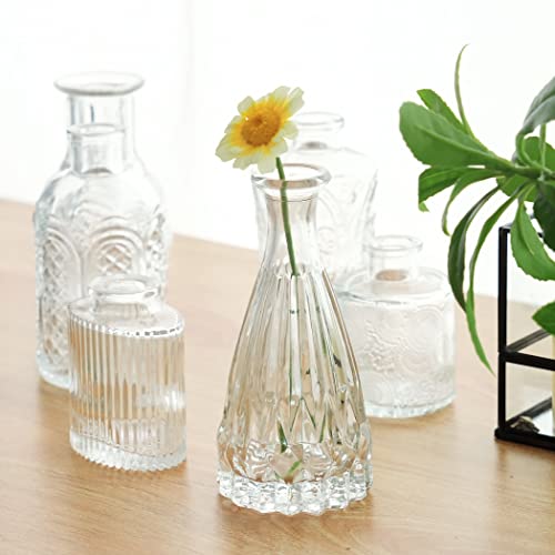 Bud Vases Set Of 28,Glass Vases For Centerpieces,Mini Vases For Baby Shower Decoration,Small Vase For Wedding Decor,Glass Bud Vase In Bulk For Single Flowers,Clear Vases For Living Room Table Decor #TOP2