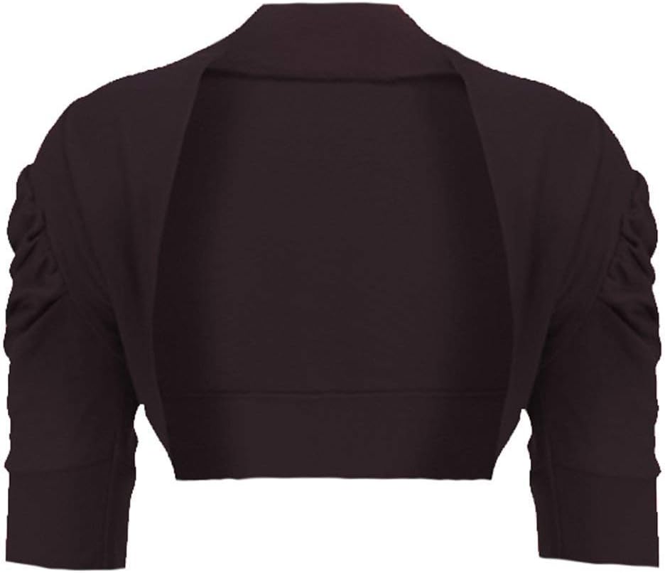 0712 Brown 3-4 Y Girls Bolero