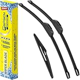 GSPSCN 3 Wipers For Nissan Pathfinder 20-13，Qashqai 22-21，Rogue 23-14 /INFINITI QX60 22-14 /Mitsubishi Outlander 24-21 Original Equipment Windshield Wiper Blades Set 26'+17'+12'