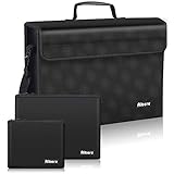 Aitere Feuerfeste Dokumententasche Dreiteiliges Set feuerfeste Taschen Feuersichere wasserdichte Tasche Hülle Beutel Behälter für A4 Dokumente Passport Bankdatei Geld Wertsachen