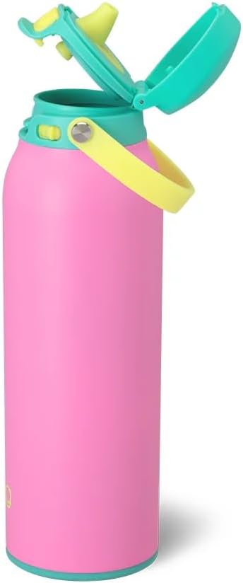 Swig Life 32oz Insulated Water Bottle, Travel Water Bottle with Straw and Lid, Cup Holder Friendly Bottles, Stainless Steel 32 oz Tumbler, Reusable Lid (Fruit Punch) - Image 2