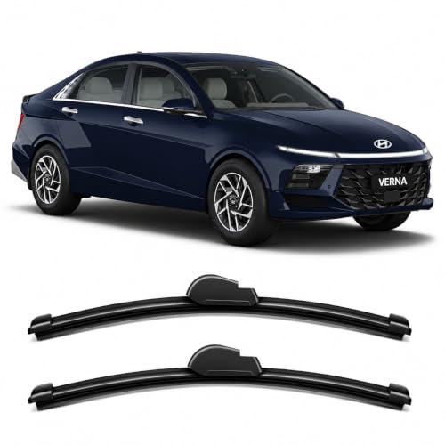 Generic Banana Wiper Blades for Hyundai Verna 2023-2026 Pack of 2 - Image 2