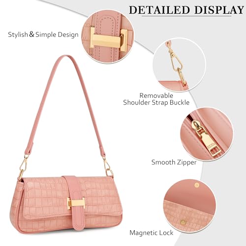 Image of KKXIU Shoulder Bag for Women Small Hobo Handbag Mini Retro Clutch Purses