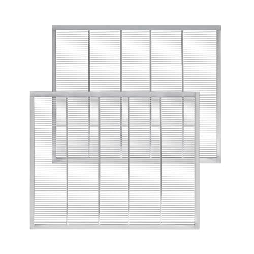 KAIMONOYOU 2Pcs Metal Queen Excluder for 8 Frame Hive Metal Queen Bee Excluder Queen Bee Frame Metal Queen Bee Excluder Beekeeping Equipment Metal (8 Frame-2pcs)