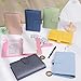 Antner A6 Notebook Binder Refillable 6 Ring Budget Binder Cover for A6 Refill Paper, PU Leather Budget Planner Organizer with Magnetic Buckle, Loose Leaf Personal Planner, Glitter Pink
