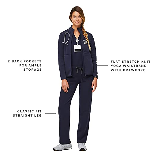 Figs Livingston Basic Scrub Pants For Women - Navy, M-Tall #TOP1