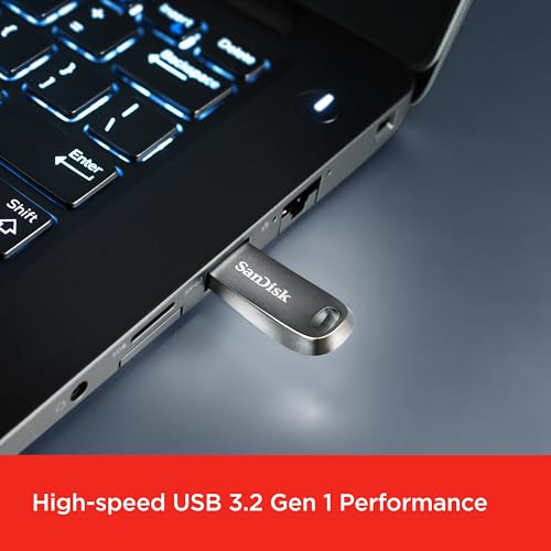 SanDisk Ultra Luxe 256GB, USB 3.2 Gen 1, Flash Drive, Upto 400MB/s R, Pendrive, Metal, 5Y Warranty (SDCZ74-256G-I35) - Image 5